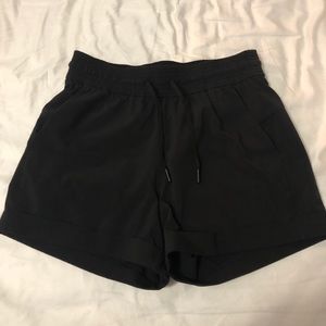 Lululemon Black Cuff Shorts